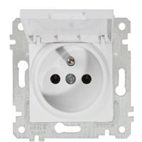 RİTA MEK TUŞ UPS KAPAKLI (FRANSIZ) PRİZ BEYAZ 1